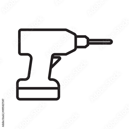 drill icon. drill symbol template for graphic and web design collection logo vector illustration