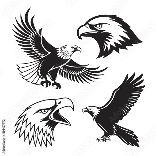 Egal black and white vector