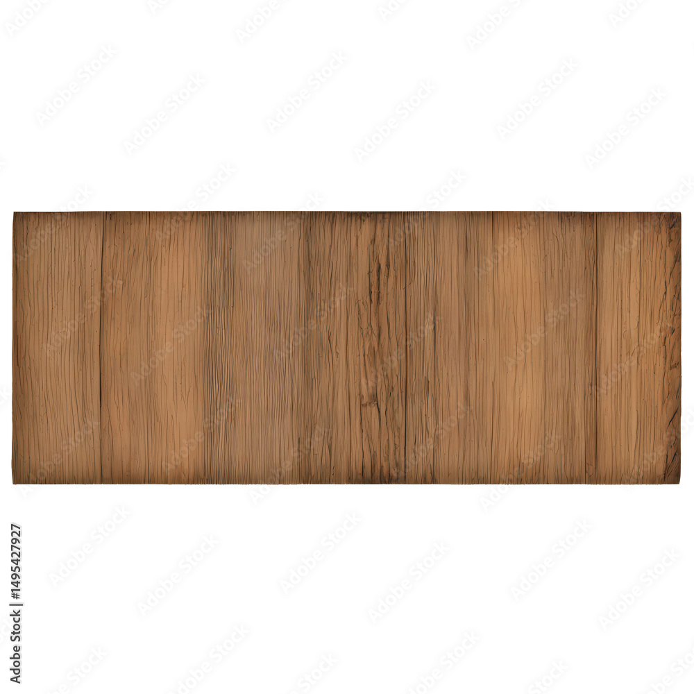 Naklejka premium Wooden board isolate on white background. Selective focus. nature.