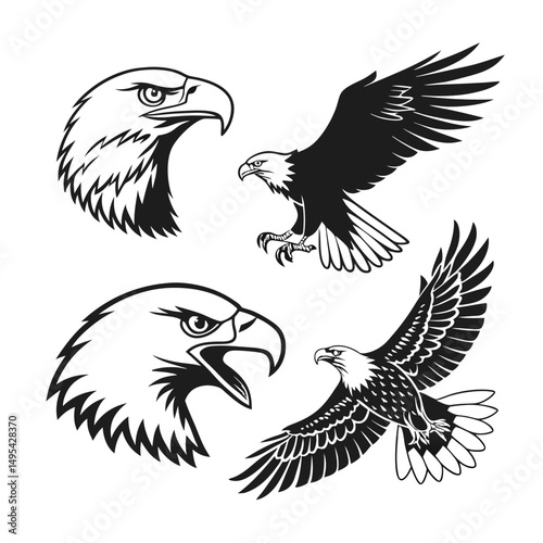 Egal black and white vector