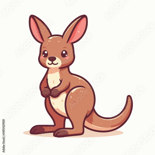 australia, kangaroo, animal, australian, wildlife, mammal, nature, marsupial, cute, wild, pouch, baby, brown, joey, illustration, aussie, fauna, wallaby, vector, wilderness, outback, native, isolated,