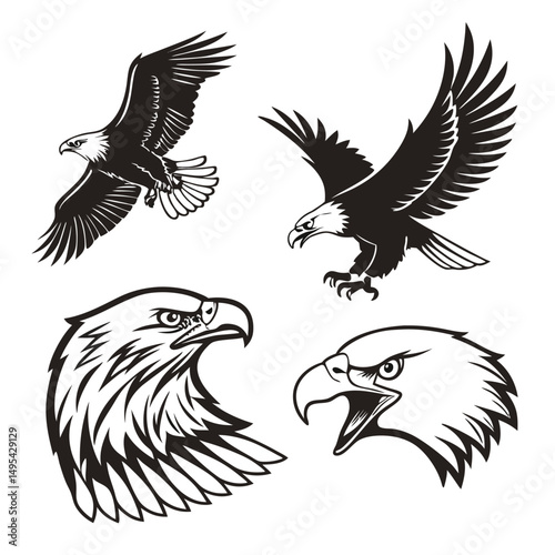 Egal black and white vector