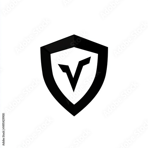 Abstract shield logo design, protection symbol, modern graphic Free Download Abstract shield logo design, protection symbol, modern graphic - GFXLoad