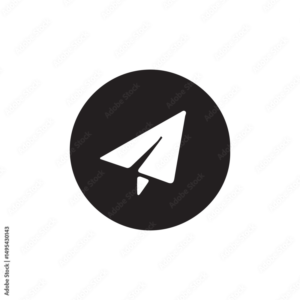 Paper plane icon. Send message button, Victor illustration Eps 10. Paper plane icon. Send message button, Victor illustration Eps 10.