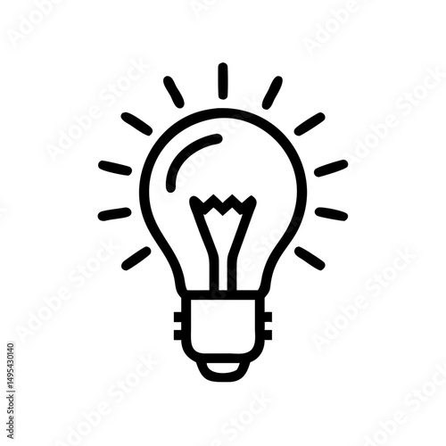 Icon of a Light Bulb