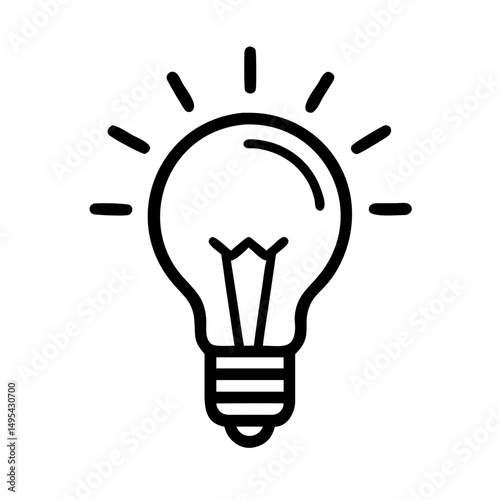 Icon of a Light Bulb