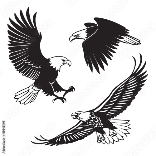 Egal black and white vector
