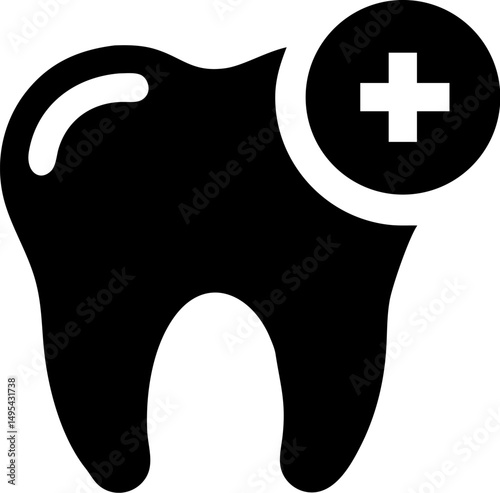 Tooth icon vector