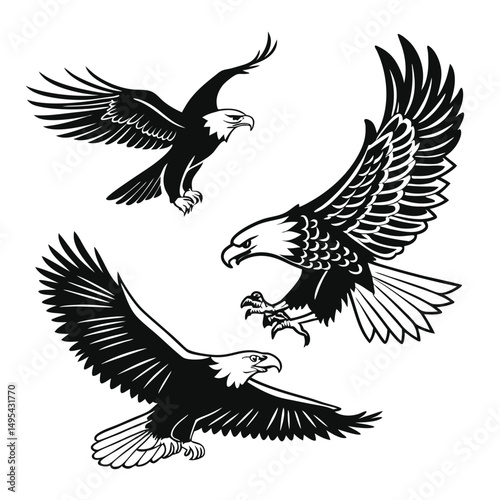 Egal black and white vector