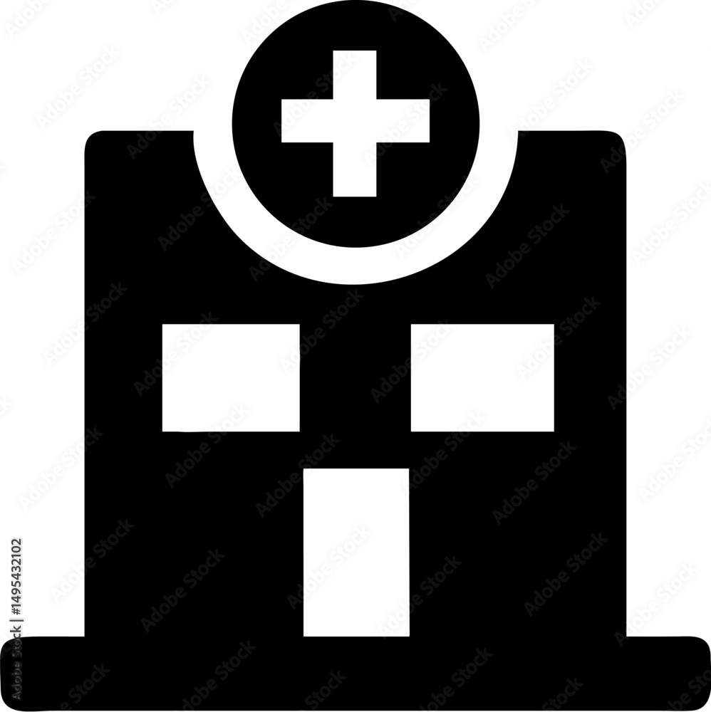 Obraz premium Hospital icon vector
