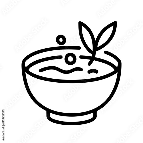matcha drink icon on white background vector
Vector Japanese food icon