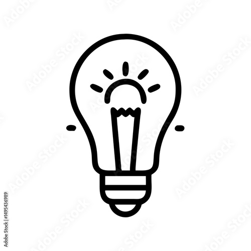 Icon of a Light Bulb