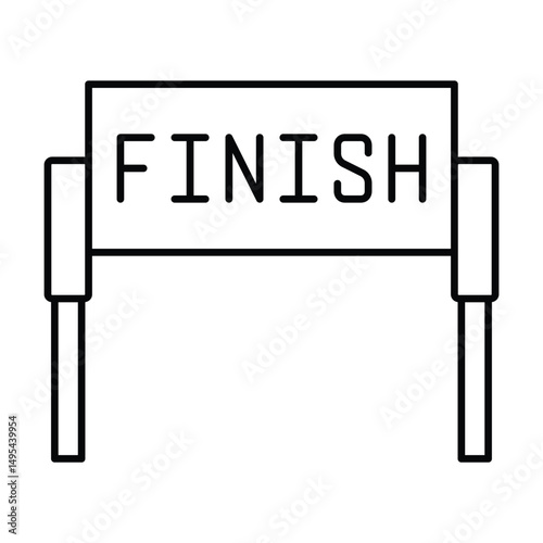 Winning thinline icon, vector, pixel perfect, illustrator file 

