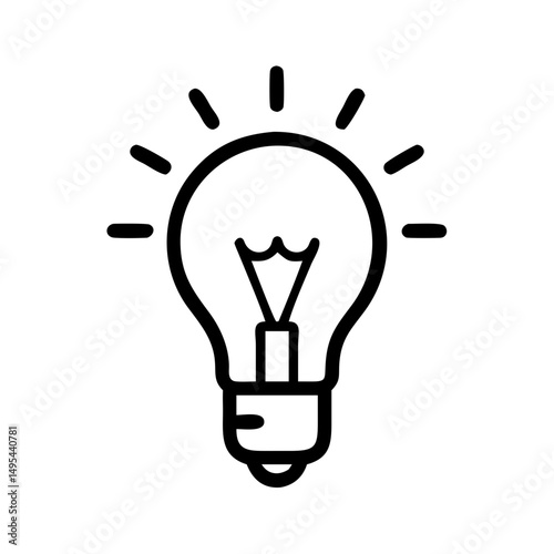 Icon of a Light Bulb