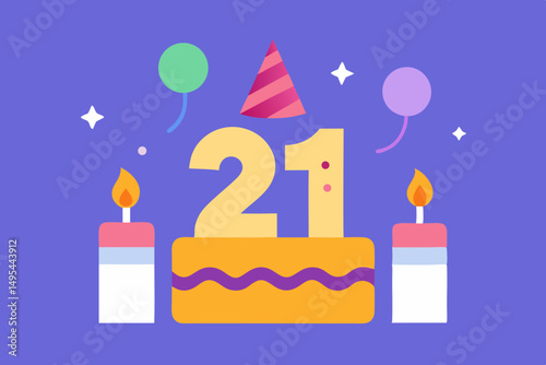 birthday cake with candles