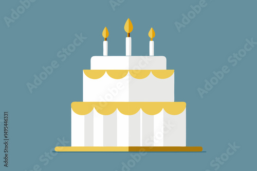 birthday cake with candles