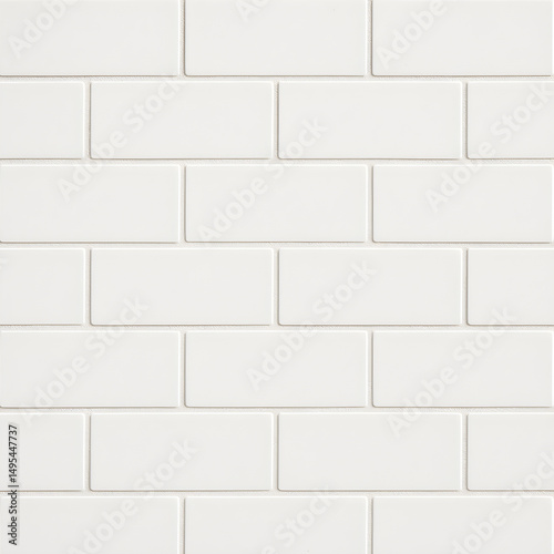 White Brick Wall Texture Background