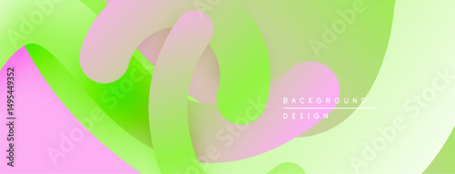 Abstract fluid shapes, pastel colors blend. Soft gradients create dynamic visual texture. Modern design element for backgrounds.
