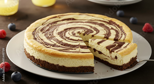 Marble cheesecake 
