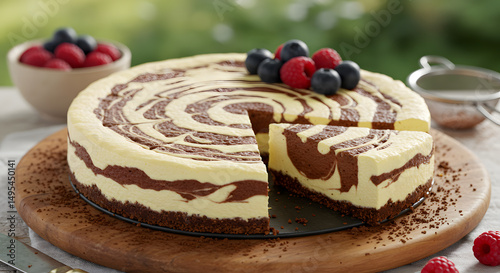 Marble cheesecake 