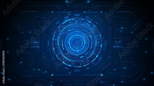Futuristic circuit panel