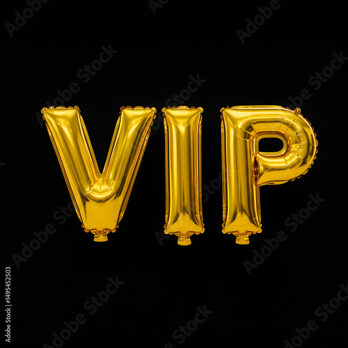 V.i.P. written in ballons 