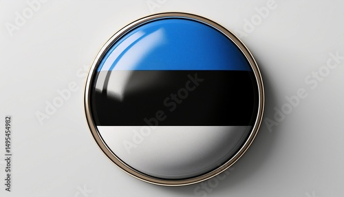 Runder Button mit Flagge von Estland – glänzend, 3D-Optik, isoliert auf Weiß Free Download Runder Button mit Flagge von Estland – glänzend, 3D-Optik, isoliert auf Weiß - GFXLoad