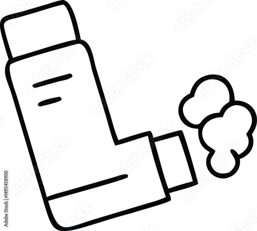 inhaler with Puff Icon