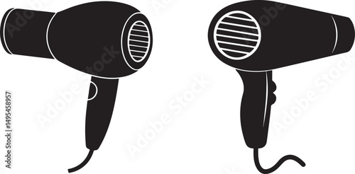 hair dryer isolated on white