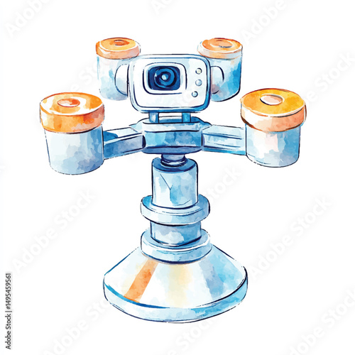 A Gimbal Stabilizer simple cartoon