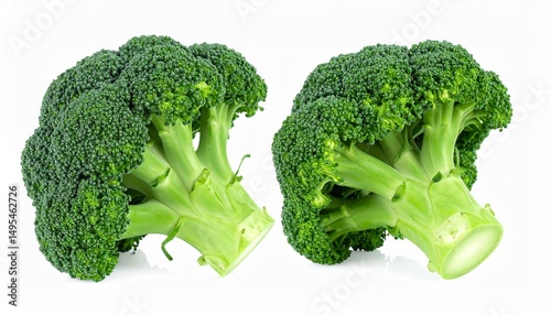 broccoli isolated on white background, cutout 