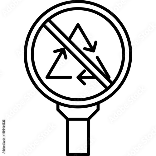 No Hazardous Waste Icon