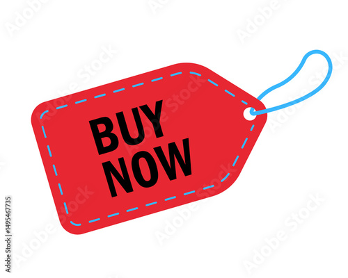buy now red price tag