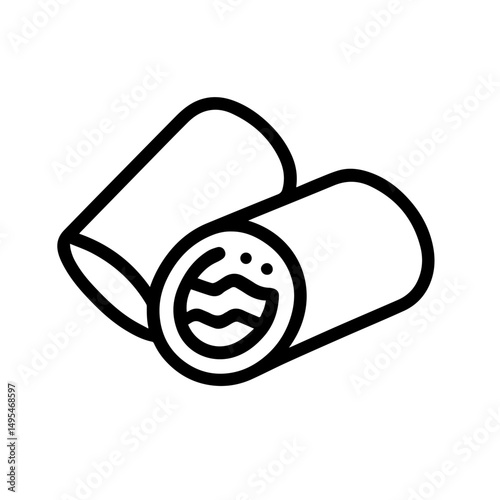 spring roll icon on white background vector
Vector chinese food icon