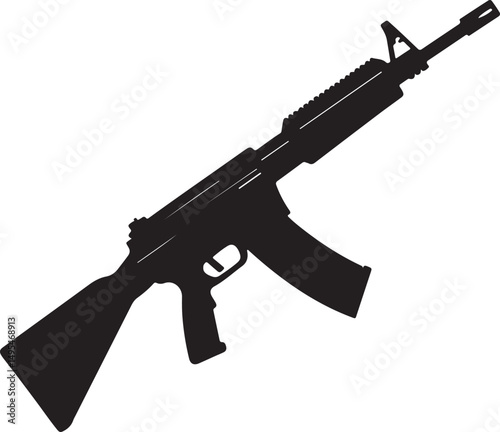 assault rifle vector illustration