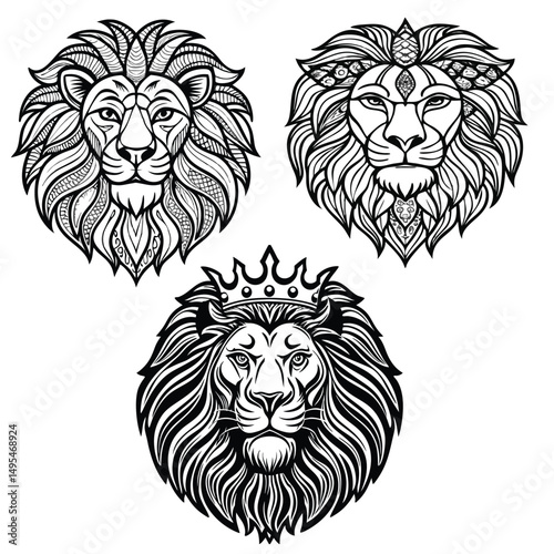 Lion Head Vector
