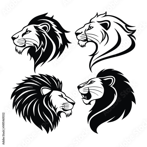 Lion Head Vector