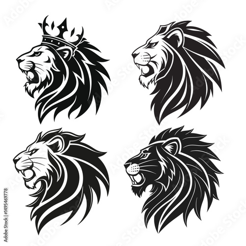 Lion Head Vector