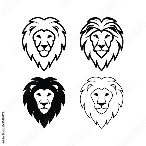 Lion Head Vector