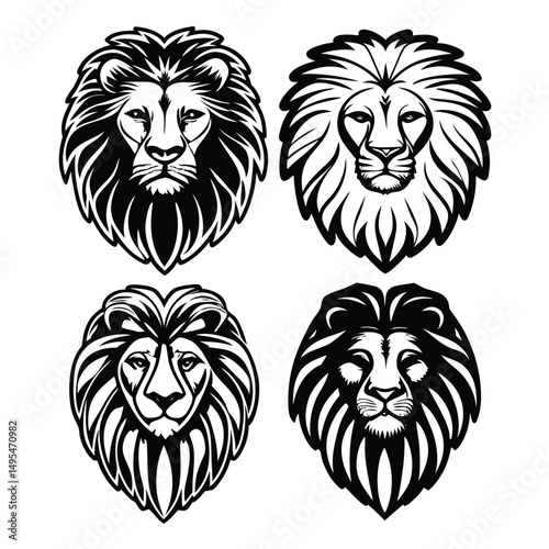 Lion Head Vector
