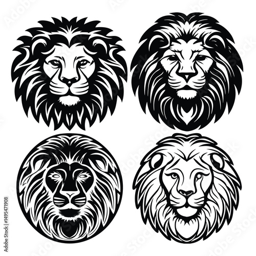 Lion Head Vector