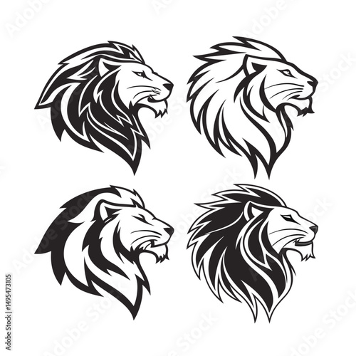 Lion Head Vector