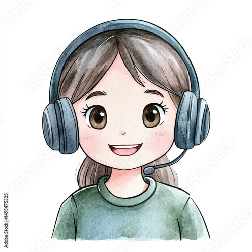 A girl Customer Service Representativ