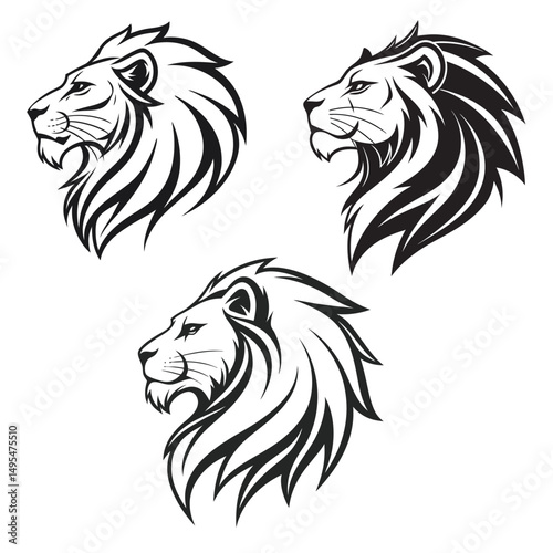 Lion Head Vector