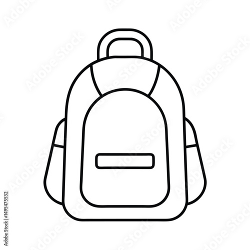 travel bag isolated on white