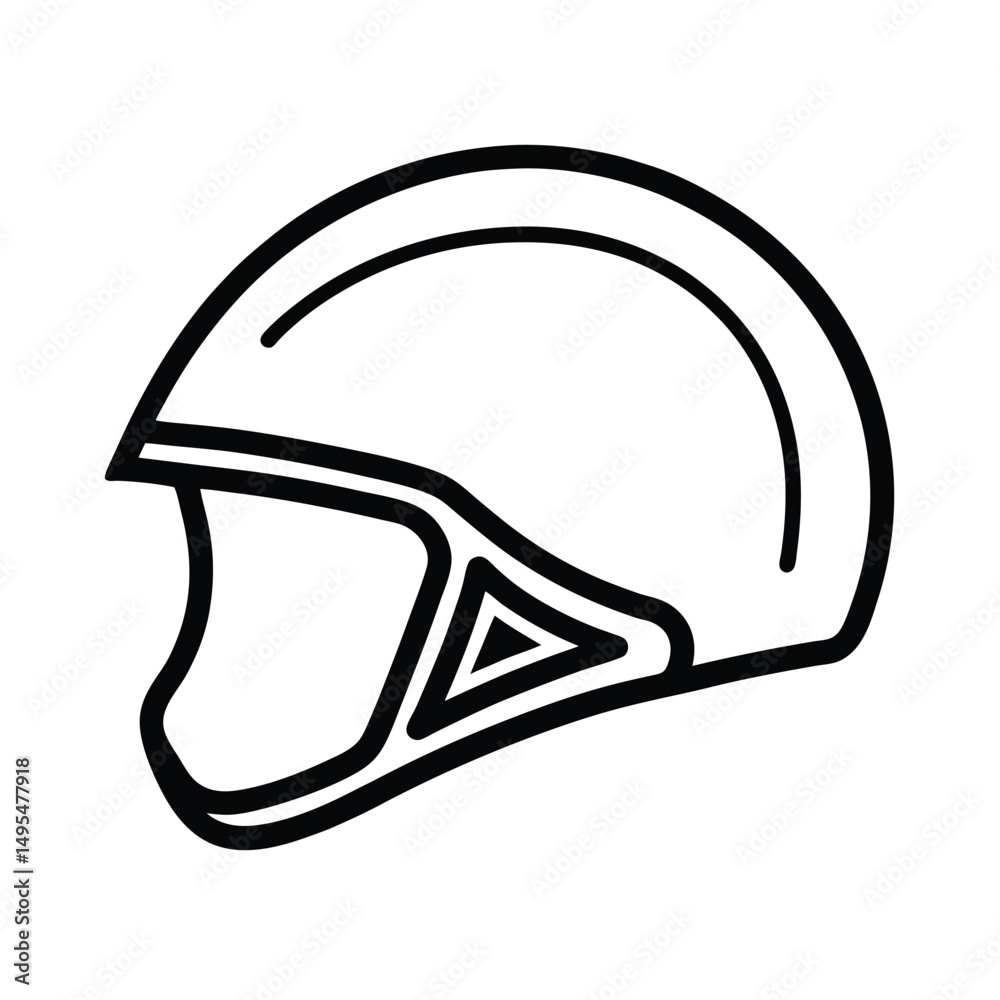 Naklejka premium helmet vector illustration