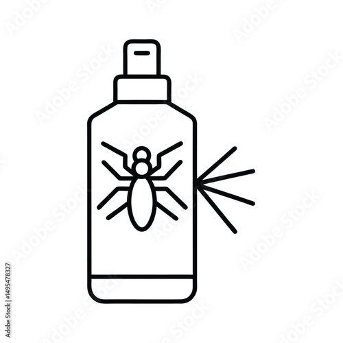 insect repellent vector art icons