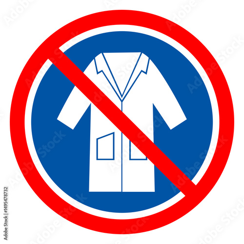 Wear Smock Symbol Sign, Vector Illustration, Isolate On White Background Label. EPS10