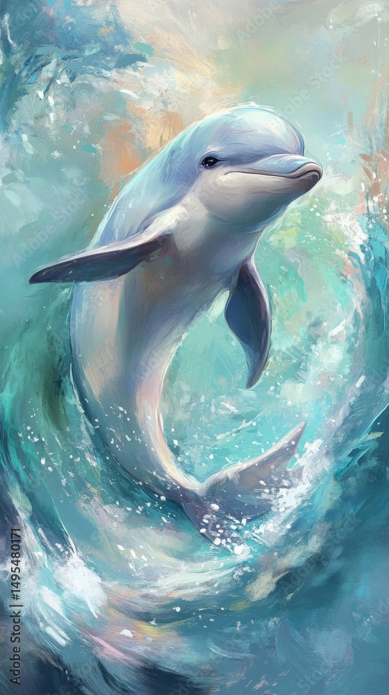 Fototapeta premium beautiful dolphin