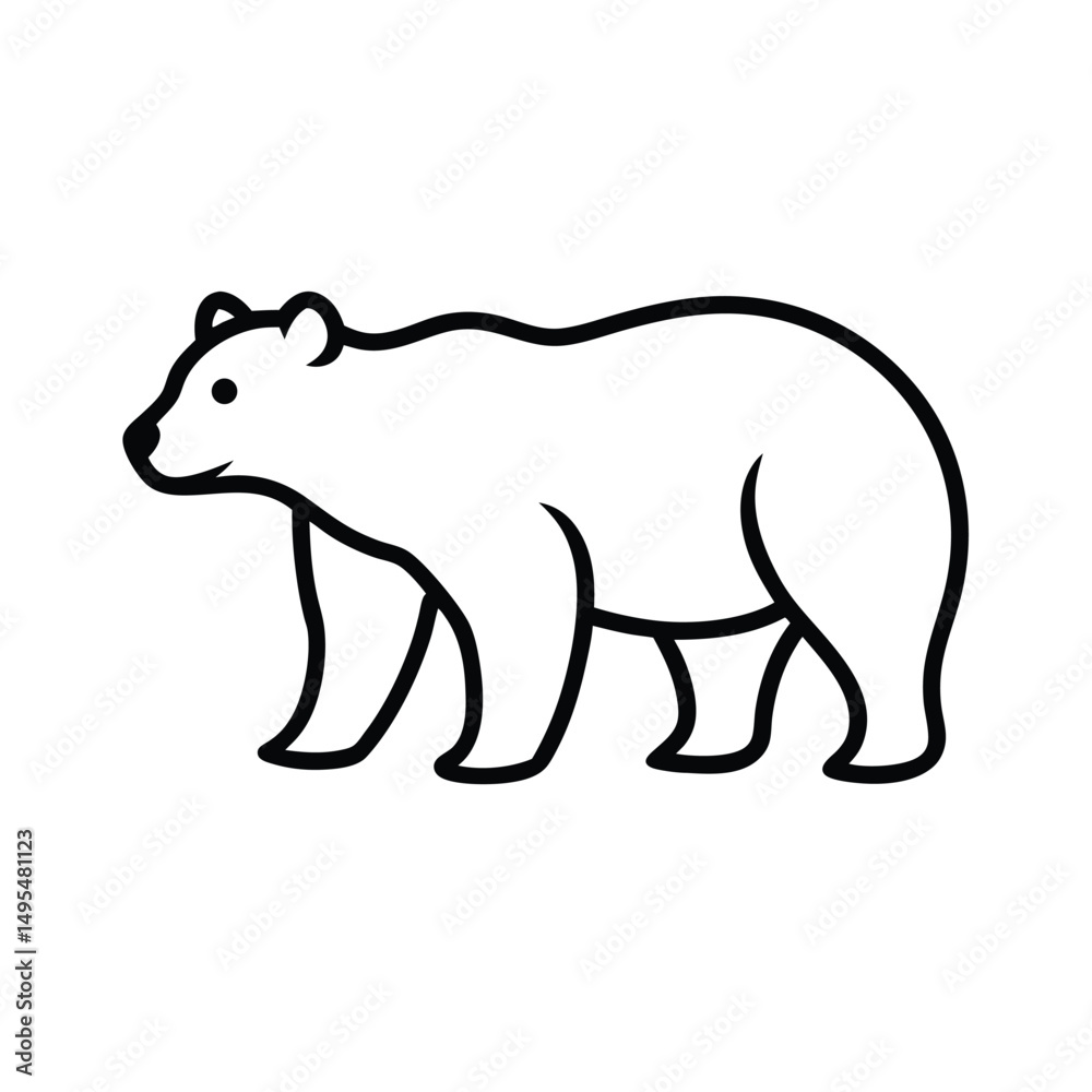 Obraz premium polar bear vector illustration